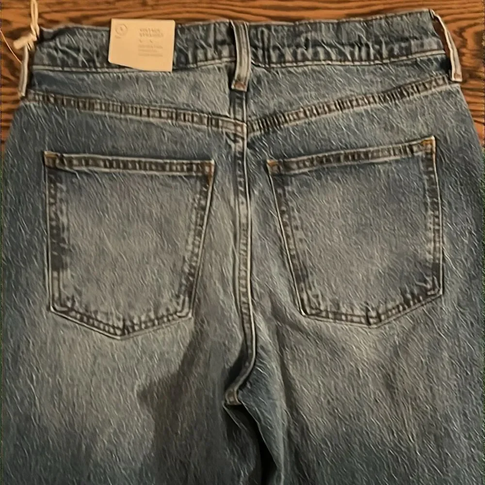 Universal‎ Thread 4/R Medium Wash High-Rise Vintage Stretch Straight Jeans C18